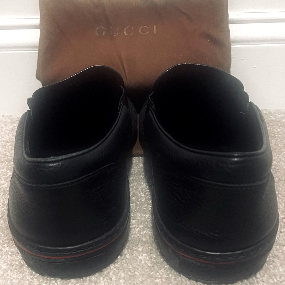 Gucci Men's Black Monogram Loafers 11.5 - Picture 3 of 6